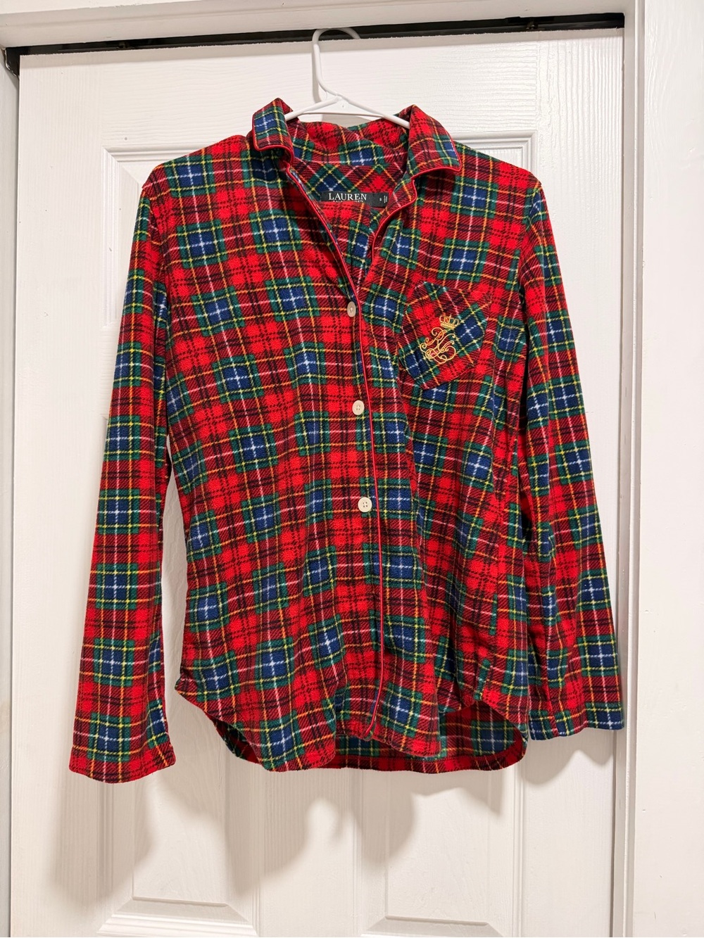 Ralph Lauren Plaid Flannel Pajama Pants Set Size Small